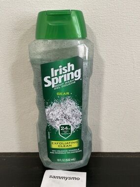 Irish Spring Gear Exfoliating Clean Body Wash with Volcanic Minerals 18oz New